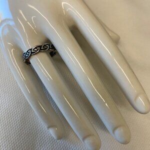 Vintage Mexican Sterling Silver Love Knot Band Ring